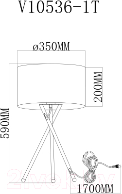 Прикроватная лампа Moderli Palma / V10536-1T