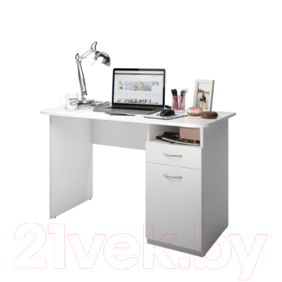 Письменный стол Domus СП007 11.007R.01.01 / dms-sp007R (правый, белый)