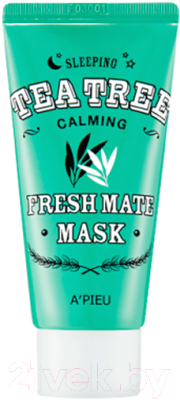 Маска для лица гелевая A'Pieu Fresh Mate Tea Tree Mask Calming успокаивающая ночная (50мл)