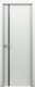 Дверь межкомнатная SMART Соло 60x200 (белый/черное стекло) - 