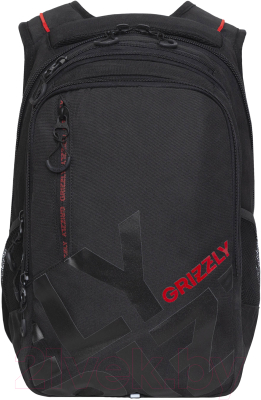 Рюкзак Grizzly RU-338-2 (черный/красный)