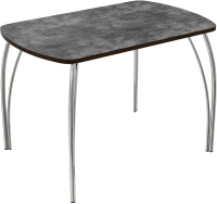 Обеденный стол ВВР ЛДСП 110x70 (камень темный/подстолье чайка) - 