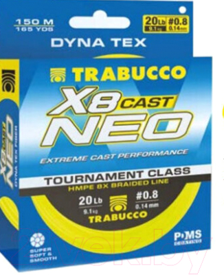 Леска плетеная Trabucco Dyna-Tex X8 Neo Cast 0.14мм 150м / 054-14-114