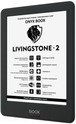 Электронная книга Onyx Boox Livingstone 2 (черный)