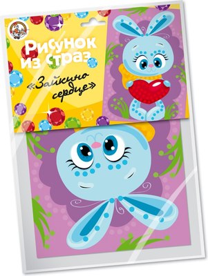 

Набор для творчества, Рисунок из страз Зайкино сердце / 02767