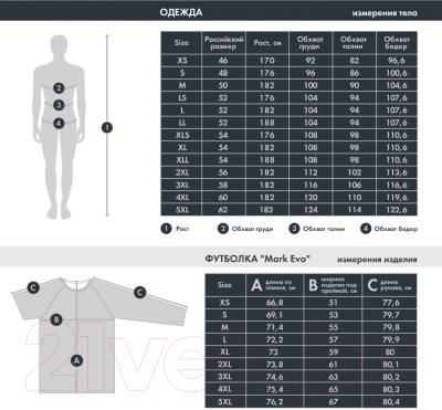 Изображение товара Лонгслив спортивный FHM Mark Evo 641 (4XL, белый)