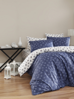 

Комплект постельного белья Karven, Ранфорс 1.5 / N022 Light Navy Blue