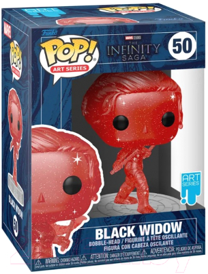 Фигурка коллекционная Funko POP! Art Series Bobble Marvel Black Widow Red / 57613
