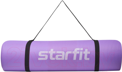 Коврик для йоги и фитнеса Starfit FM-301 NBR (183x61x1.0см, фиолетовый пастель)