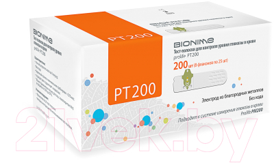 Тест-полоски для глюкометра Bionime PT200  (200шт)