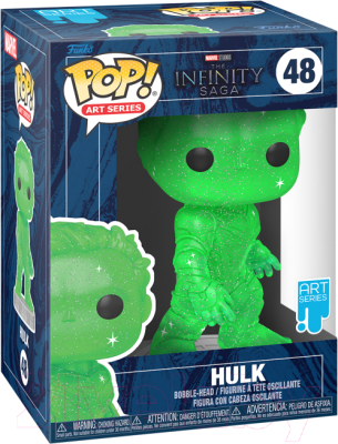 Фигурка коллекционная Funko POP! Art Series Bobble Marvel Hulk Green w/Case / 57616