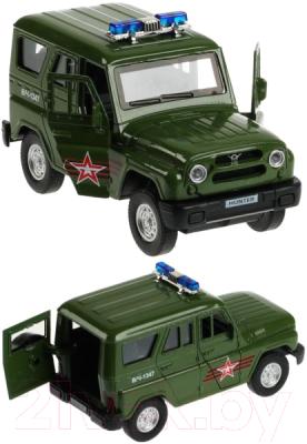 Автомобиль игрушечный Технопарк Uaz Hunter Армия / HUNTER-12SLARR-GN