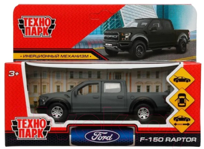 Автомобиль игрушечный Технопарк Ford F150 Raptor Soft / F150RAP-12FIL-GY