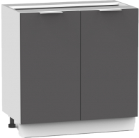Шкаф-стол кухонный Интермебель Микс Топ ШСР 850-3-800 без столешницы (графит серый) - 