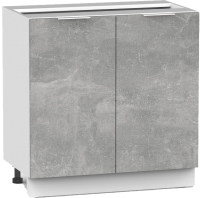 Шкаф-стол кухонный Интермебель Микс Топ ШСР 850-3-800 без столешницы (бетон) - 