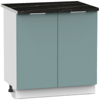 Шкаф-стол кухонный Интермебель Микс Топ ШСР 850-3-800 (сумеречный голубой/тунис) - 