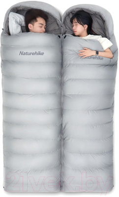 Спальный мешок Naturehike NH22YD003 RM40 / 6927595707173L (L, светло-серый)
