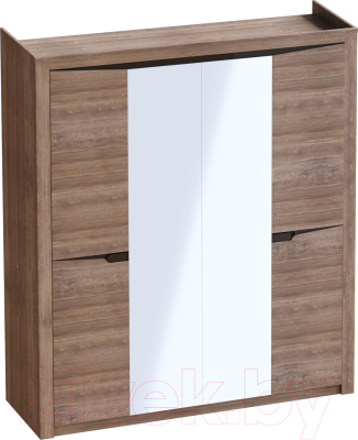 Комплект полок для корпусной мебели Мебельград Для 4-х дверного Соренто 51x102.6 (дуб стирлинг/кофе структурный матовый)