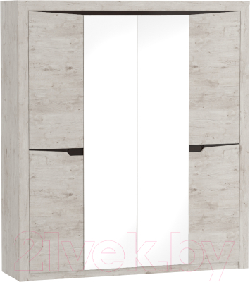 Комплект полок для корпусной мебели Мебельград Для 4-х дверного Соренто 51x102.6 (дуб бонифаций/кофе структурный матовый)