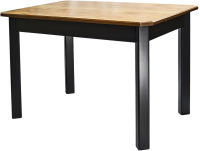 Обеденный стол Мебелик Мариус М 80 (дуб/черный) - 