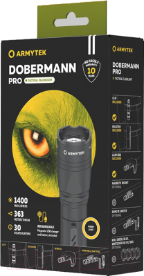 Фонарь Armytek Dobermann Pro Magnet USB Warm / F07501WO