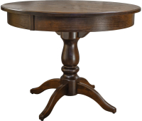 Обеденный стол Мебелик Моро 04 раздвижной 100-140x100 (орех) - 