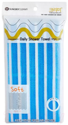 Мочалка для тела Sungbo Cleamy Clean&Beauty Daily Shower Towel (28x90)