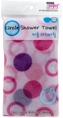 Мочалка для тела Sungbo Cleamy Clean&Beauty Circle Shower Towel (28x95)