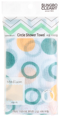 Мочалка для тела Sungbo Cleamy Clean&Beauty Circle Shower Towel (28x95)