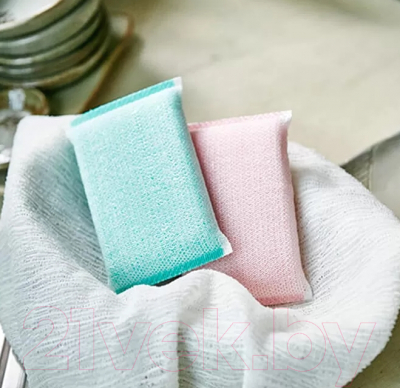 Изображение товара Набор губок для мытья посуды Sungbo Cleamy Crystal Scrubber (2шт)