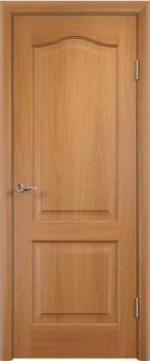 Дверь межкомнатная Тип-С Классика ДГ 80x200 П (миланский орех)