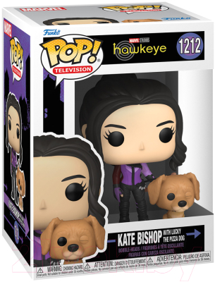 Набор фигурок коллекционных Funko POP! POP&Buddy. Hawkeye – Kate Bishop W/Lucky Pizza Dog / 59481