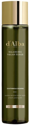 Тонер для лица d'Alba Mild Skin Balancing Vegan Toner