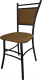 Миниатюра изображения товара Стул ВВР Мажор (черный/рогожка коричневый)