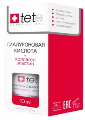 Сыворотка для лица TETe Cosmeceutical Гиалуроновая кислота+Коллаген и Эластин  (10мл)