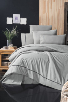 Комплект постельного белья Karven Deluxe Ранфорс 1.5 / N028 Alisa Grey - 