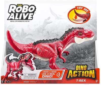Интерактивная игрушка Zuru Robo Alive Тираннозавр / 7171 (красный)