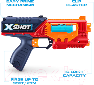 Бластер игрушечный Zuru X-Shot Ексель – Куик – Слайд / 36401