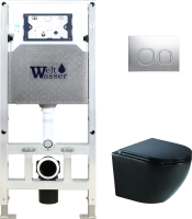 

Унитаз подвесной с инсталляцией WeltWasser, Amberg 506 ST+ Merzbach 004 MT-BL+ Amberg RD-CR