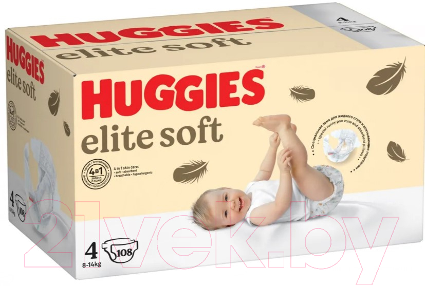 Подгузники детские Huggies Elite Soft Box 4