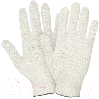 Перчатки защитные Kronex Без ПВХ 10 Класс / PER-0028 (белый, упаковка 10шт)