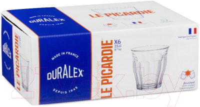 Набор стаканов Duralex Picardie Clear 1027AB06D0111 (6шт)