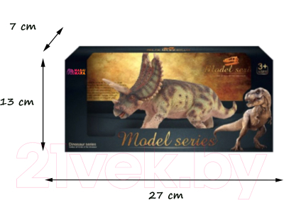 Фигурка коллекционная Masai Mara Мир динозавров. Трицератопс / MM206-397