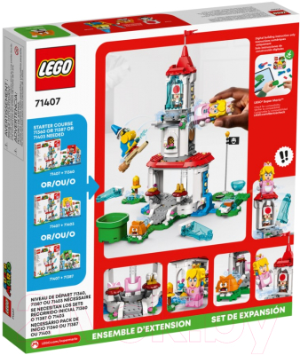 Конструктор Lego Super Mario Наряд Пич-кошки и Ледяная башня 71407