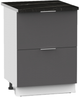 Шкаф-стол кухонный Интермебель Микс Топ ШСР 850-11-500 (графит серый/тунис) - 
