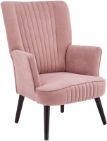 Кресло мягкое Halmar Delgado (розовый/черный) - 