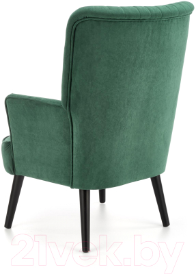 Кресло мягкое Halmar Delgado (темно-зеленый/черный)