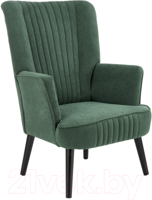 Кресло мягкое Halmar Delgado (темно-зеленый/черный)