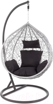 Кресло подвесное Halmar Eggy (серый/черный)