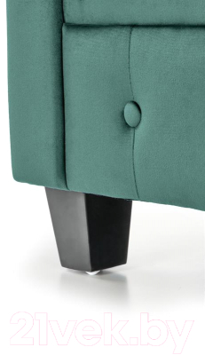 Кресло мягкое Halmar Eriksen (темно-зеленый/черный)